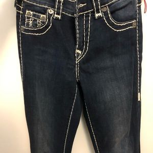 Jennie curvy dark blue True Religion jeans